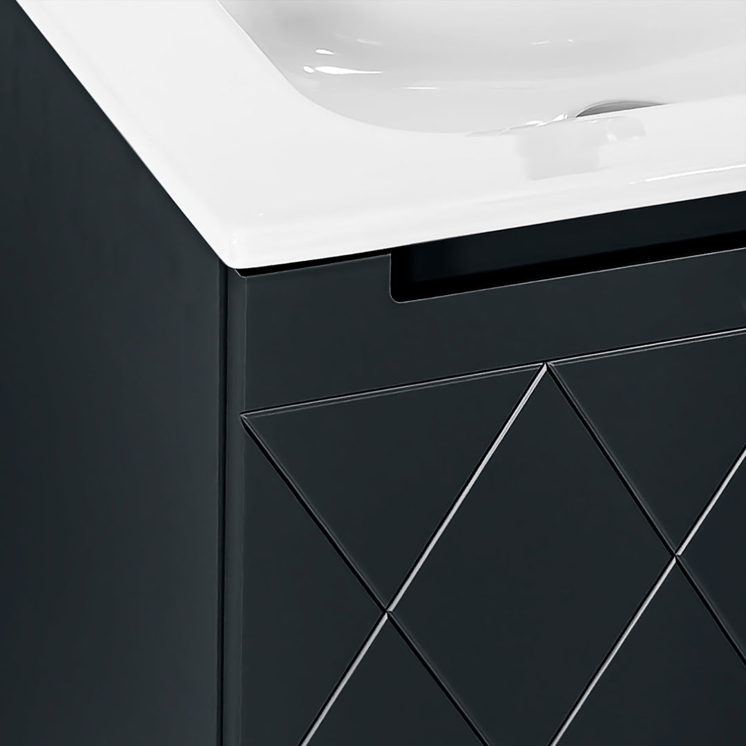 Josef Martin Sophie 600mm Harlequin Vanity Unit &amp; Basin - Ember