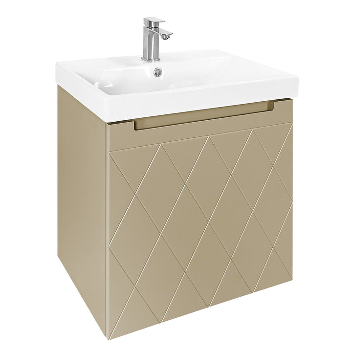 Josef Martin Sophie 600mm Harlequin Vanity Unit &amp; Basin - Sand