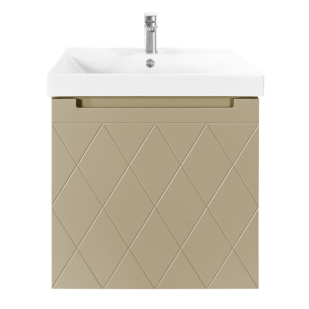 Josef Martin Sophie 600mm Harlequin Vanity Unit &amp; Basin - Sand