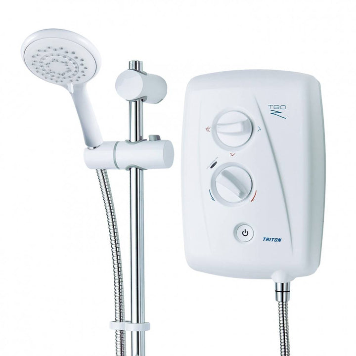 Triton T80z 9.5kW Fast-Fit Electric Shower - White