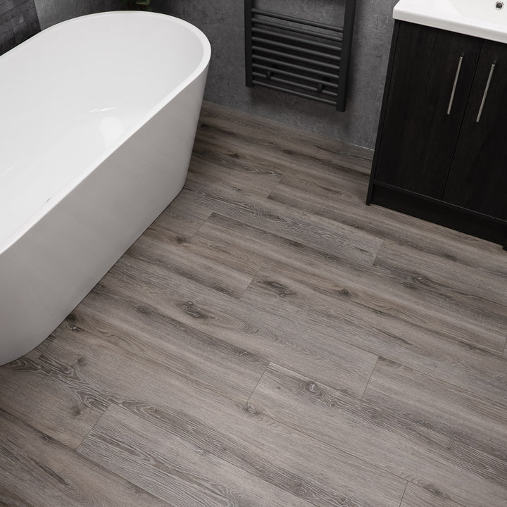 Lusso Floor Rustic Grey Luxury Vinyl Flooring - 1220 x 180 x 5 mm - 2.64 M2 Per box