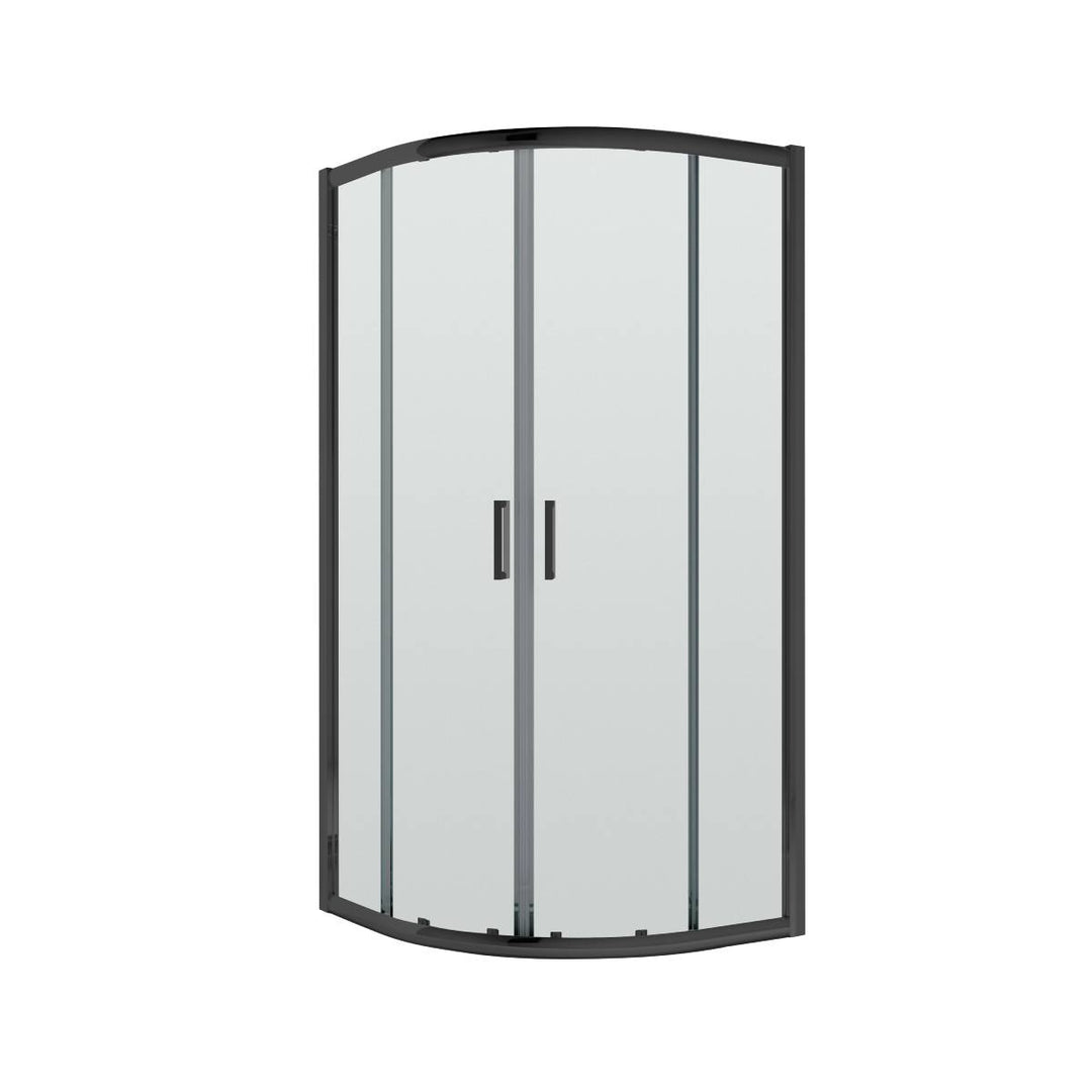 Nuie Pacific 800mm Quadrant Shower Enclosure - Black
