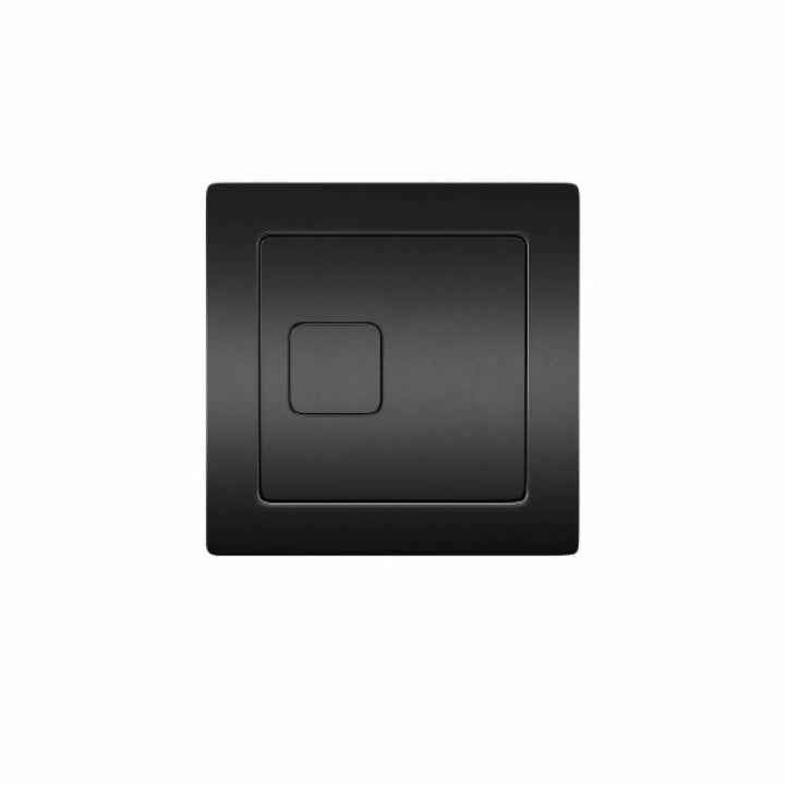 Square Dual Flush Plate - Black