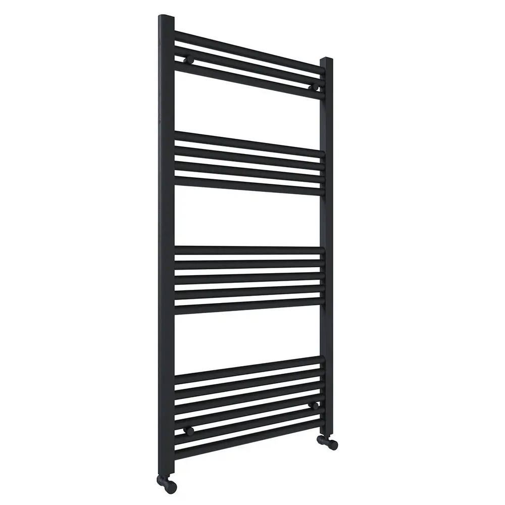 Eliseo Ricci Straight Heated Towel Rail Anthracite 1200mm x 600mm