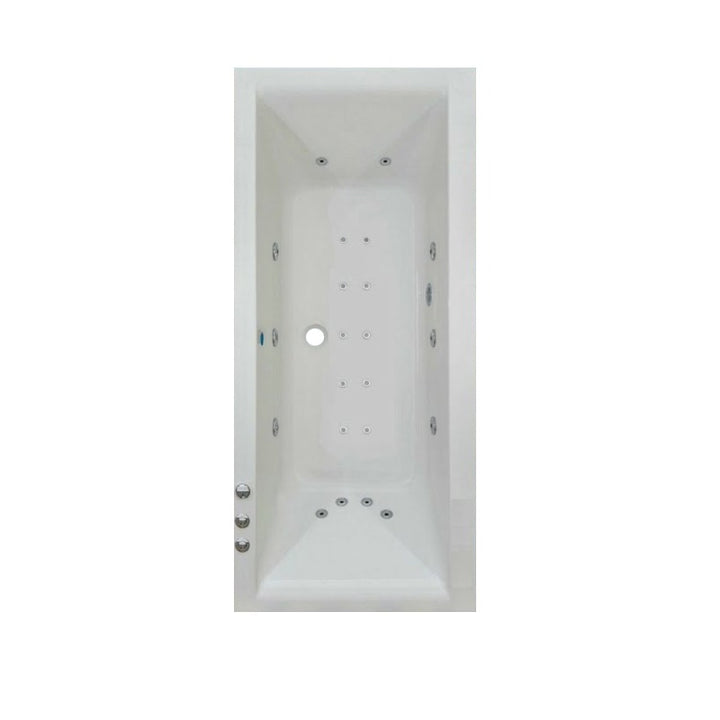 Solarna 1700 x 750mm Double Ended Bath with Whirlpool System C