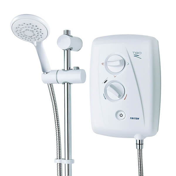 Triton T80z 7.5kW Fast-Fit Electric Shower - White
