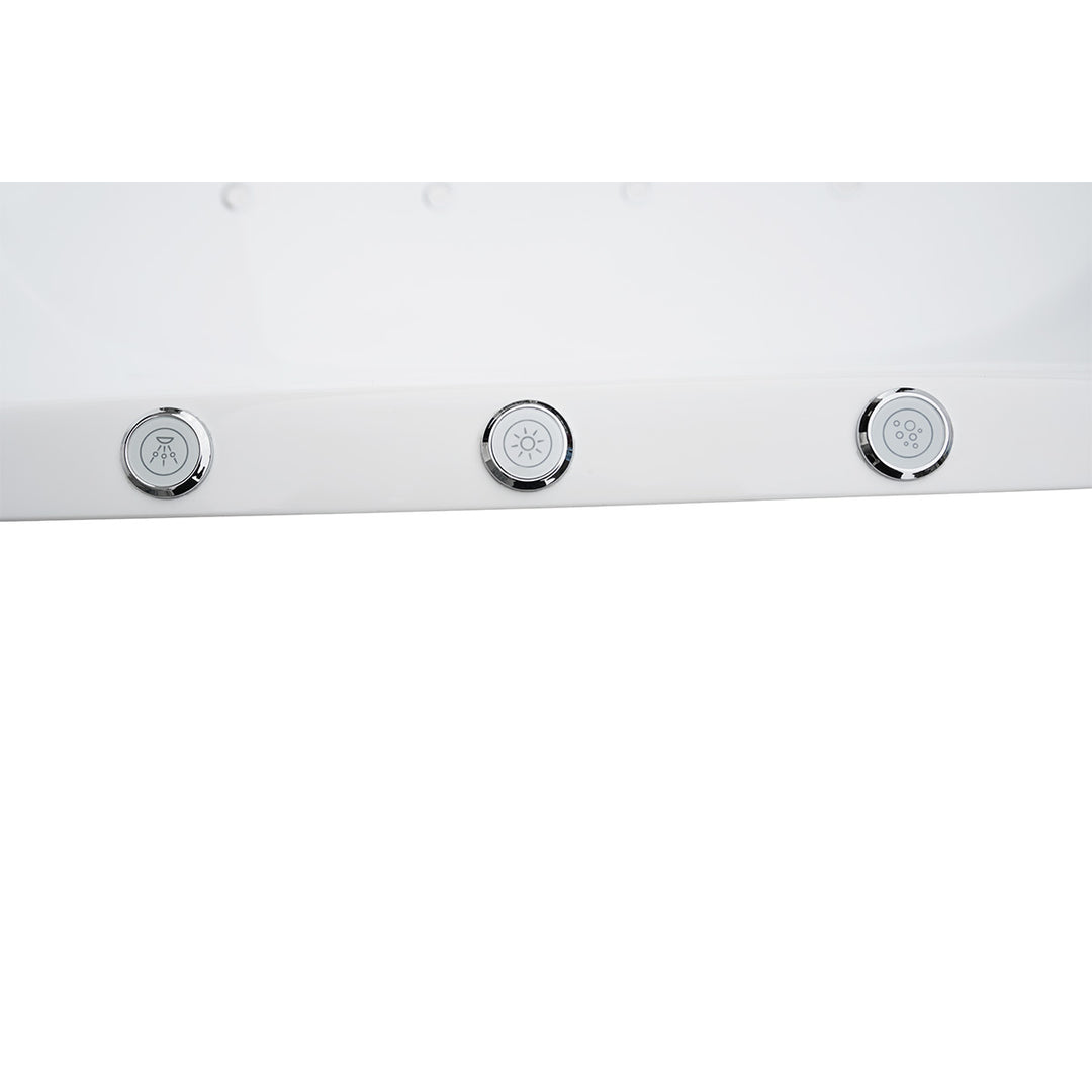Viktor Benson Taha Freestanding Bath 1800 x 900 x 720mm with Hydro Whirlpool &amp; Air Jets