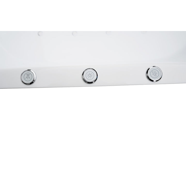 Viktor Benson Taha Freestanding Bath 1800 x 900 x 720mm with Hydro Whirlpool &amp; Air Jets
