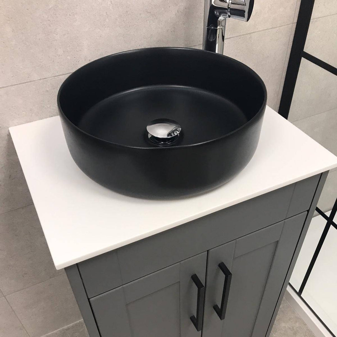Objekt Ceramica Tahoe 360mm Counter Top Basin - Matt Black