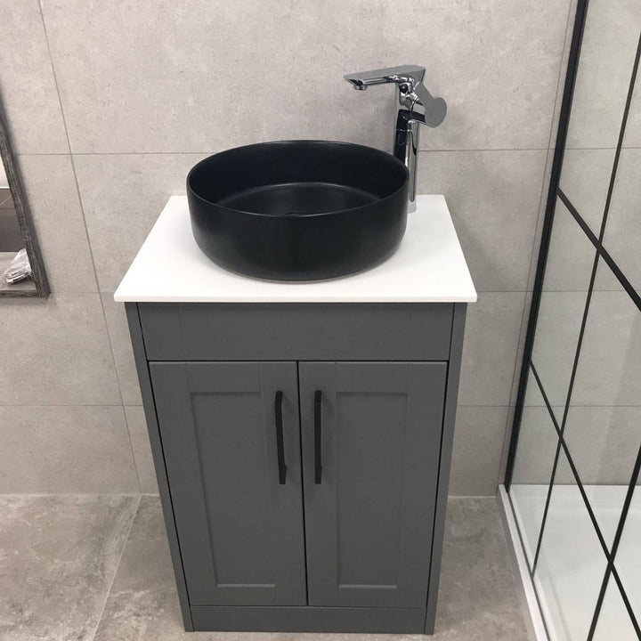 Objekt Ceramica Tahoe 360mm Counter Top Basin - Matt Black