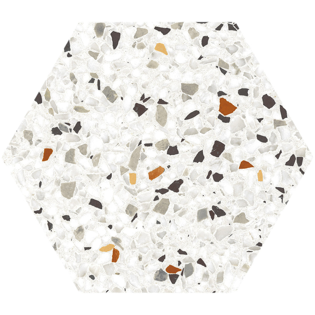 Tempo Mix Matt 20 x 24cm Hexagaon Porcelain Tile - 0.92 sqm perbox