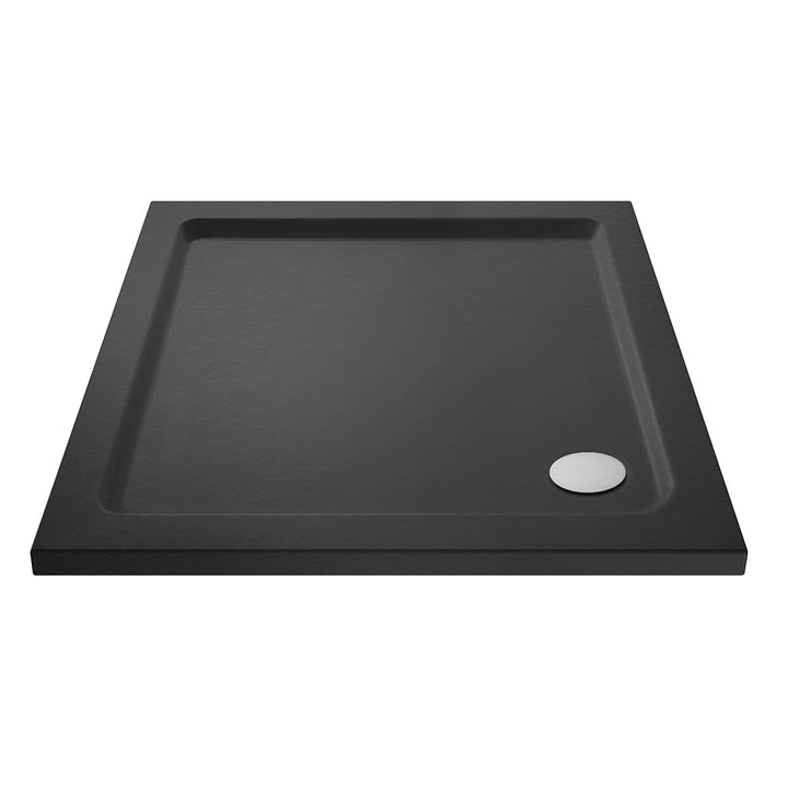 Nuie 900 x 900mm Square Shower Tray - Slate Grey