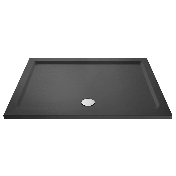 Nuie 1400 x 900mm Rectangular Shower Tray - Slate Grey