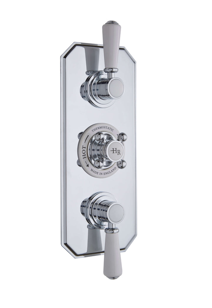 Hudson Reed White Topaz Triple Thermostatic Shower Valve TSVT003