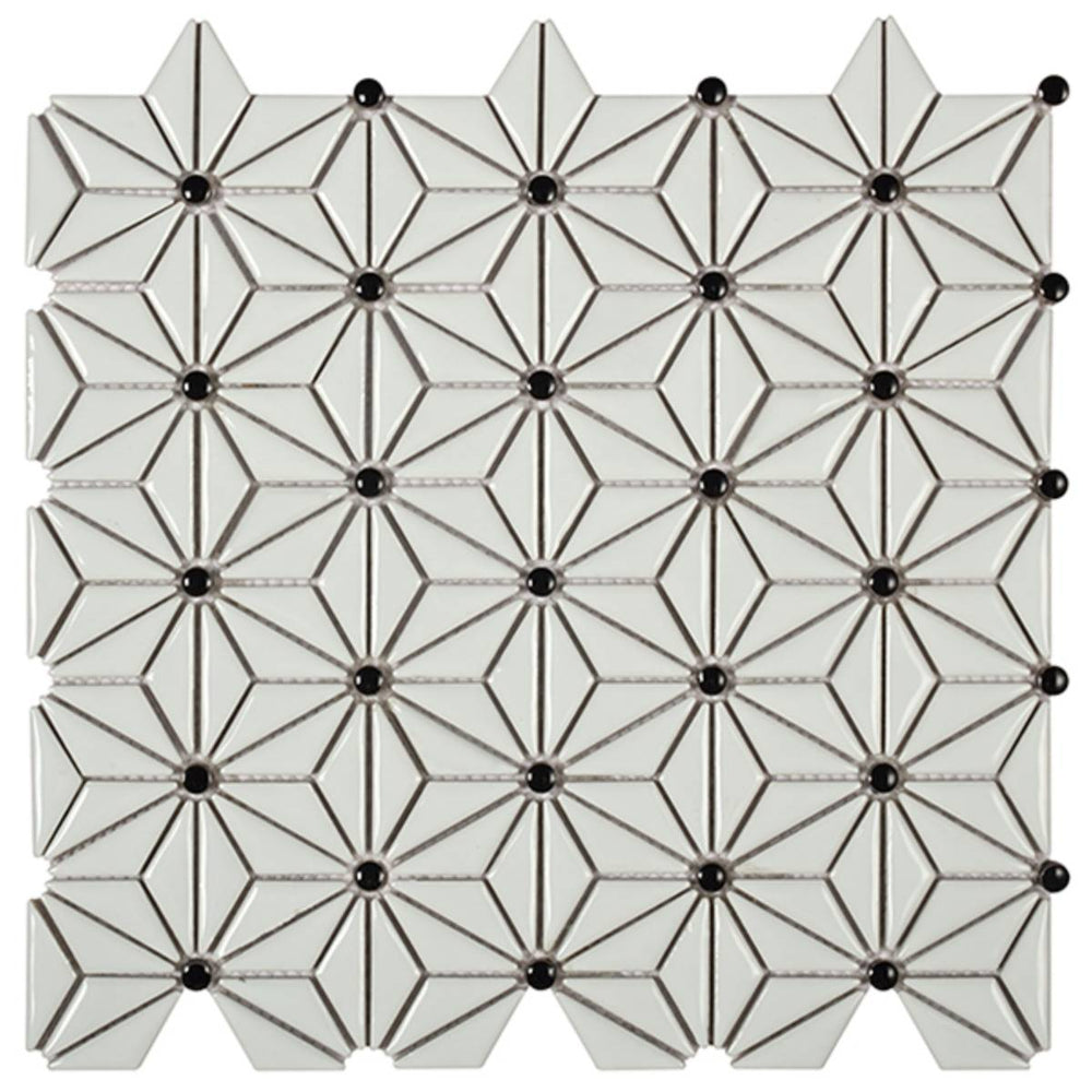 Tokyo White 29 x 30cm Mosaic Sheet