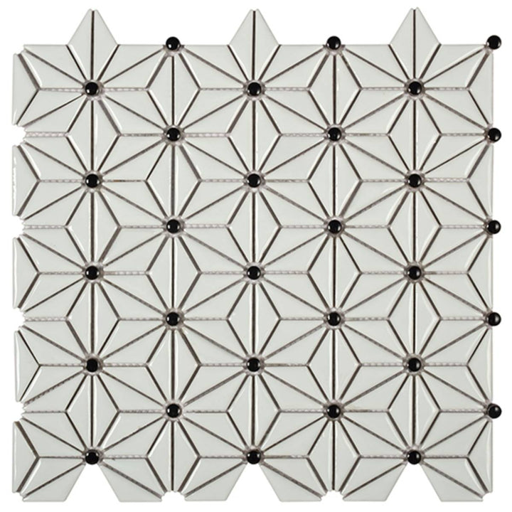 Tokyo White 29 x 30cm Mosaic Sheet