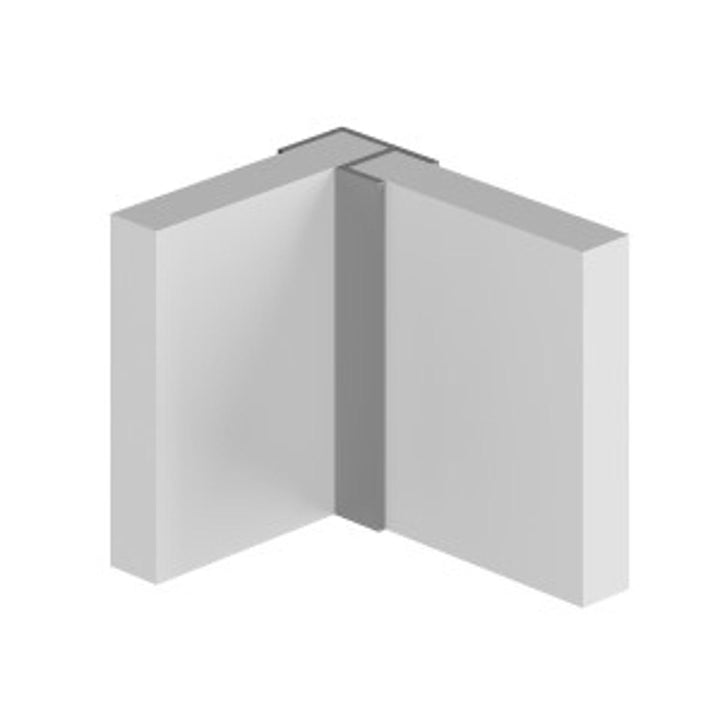 CLASSIC Type 100 Flush Corner Aluminium Extrusion - Bright Polished - 2450mm Long