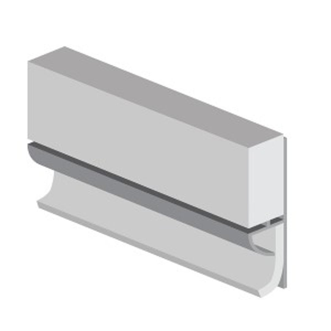 CLASSIC Type 103 Floor To Wall Profile PVC Extrusion - White - 2450mm Long