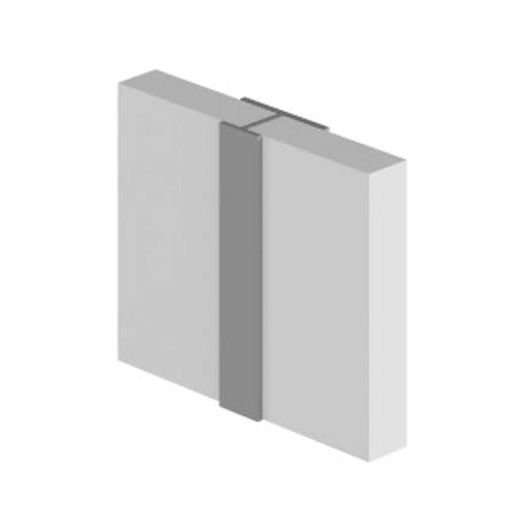 CLASSIC Type D Continuous H Joint Aluminium Extrusion - White - 2450mm Long