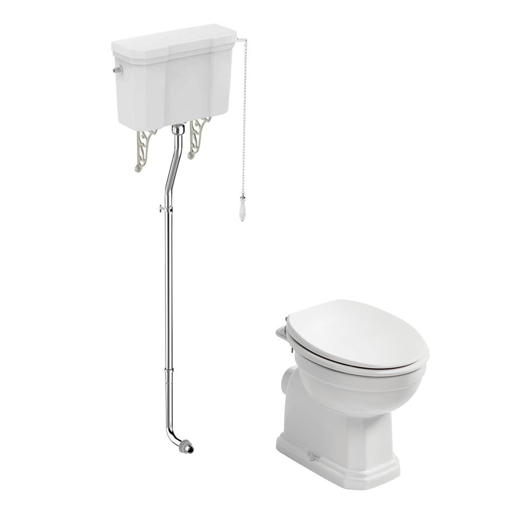 Ideal Standard Waverley Classic High Level Toilet &amp; Standard Seat