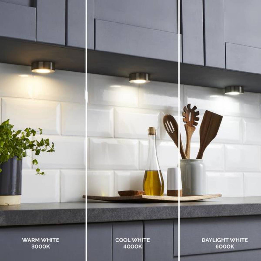 Forum Culina CUL-35860 Ellen Circular Under Cupboard LED Light - Satin Nickel