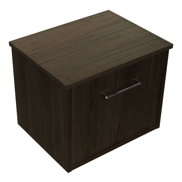 Josef Martin Urbano 500mm Space Saver Wall Hung 1 Drawer Vanity Unit with Worktop - Roble Azabache