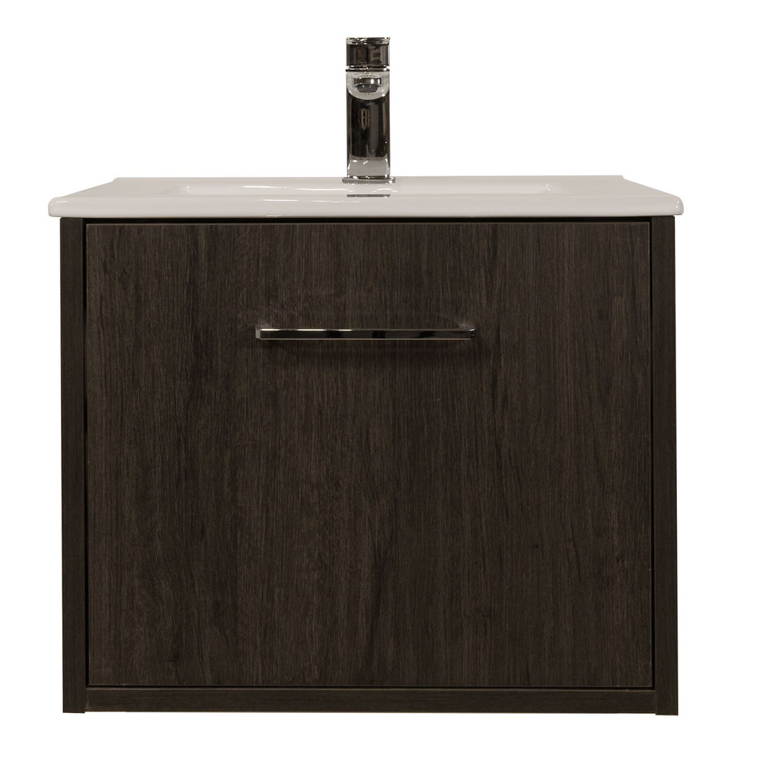 Josef Martin Urbano 500mm Space Saver Wall Hung Vanity Unit &amp; Basin - Roble Azabache