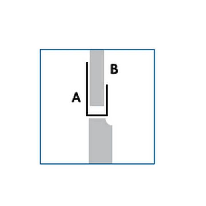 Lusso Panel Essentials 5mm U Trim Silver - 2700mm