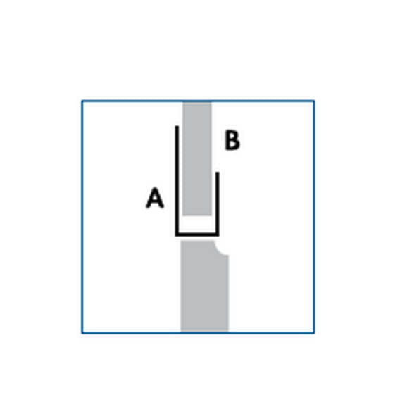 Lusso Panel 10mm U Trim Silver - 2400mm