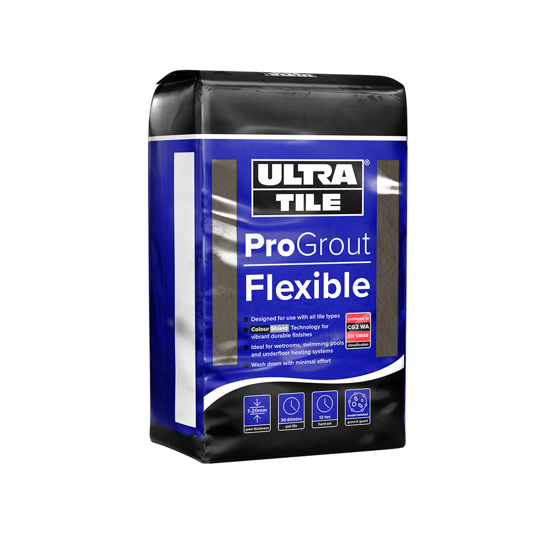 UltraTile ProGrout Flexible Wall &amp; Floor Grout - 3kg - Taupe