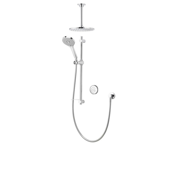 Aqualisa Unity Q Smart Shower Concealed With Adj And Ceiling Fixed Head - Hp/Combi