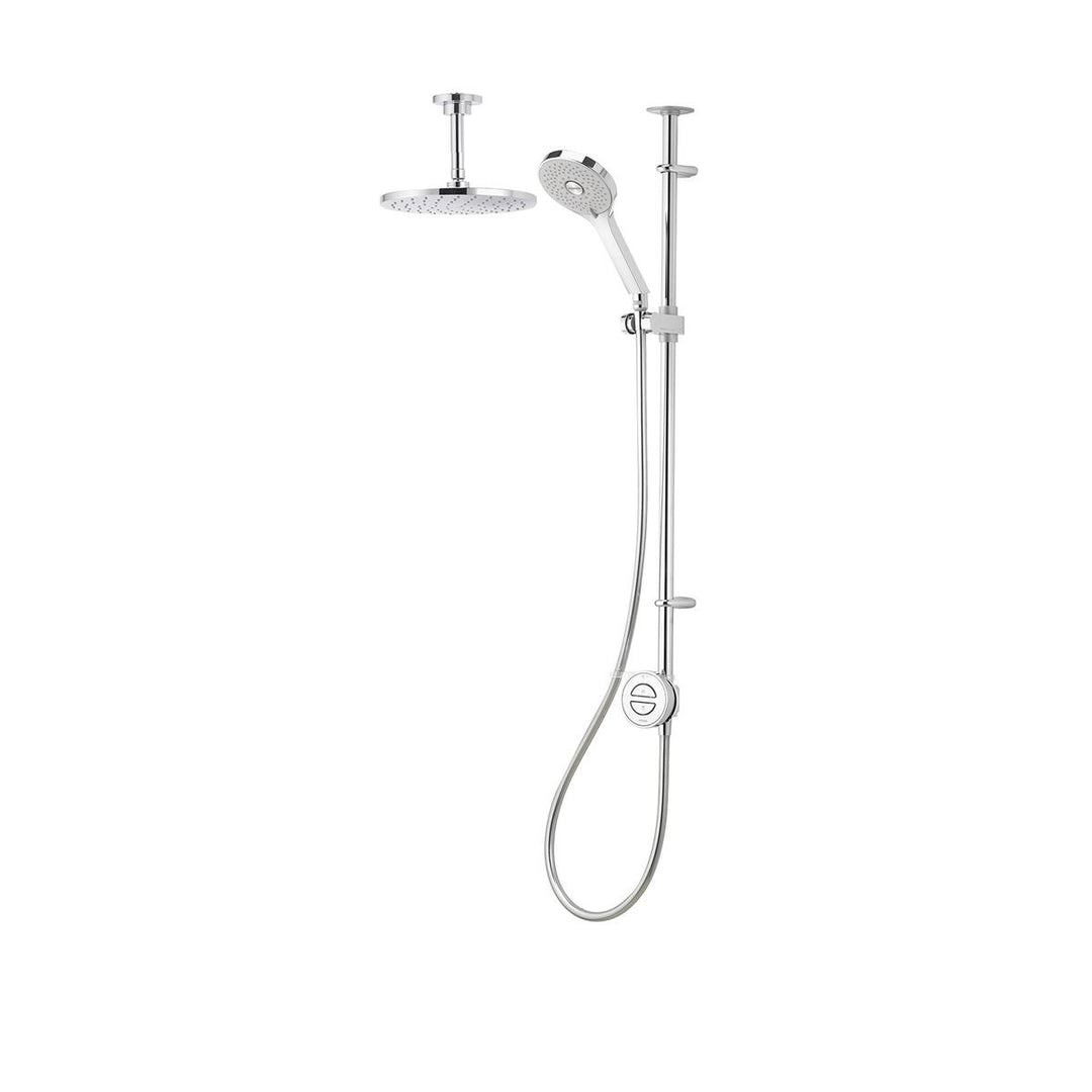 Aqualisa Unity Q Smart Shower Exposed With Adj And Ceiling Fixed Head - Hp/Combi