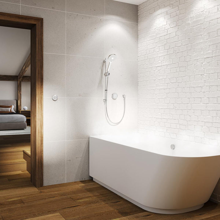 Aqualisa Unity Q Smart Shower Concealed With Adj Head And Bath Fill - Gravity Pumped