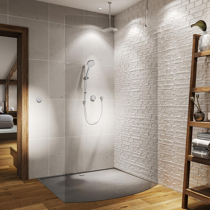 Aqualisa Unity Q Smart Shower Concealed With Adj And Ceiling Fixed Head - Gravity Pumped