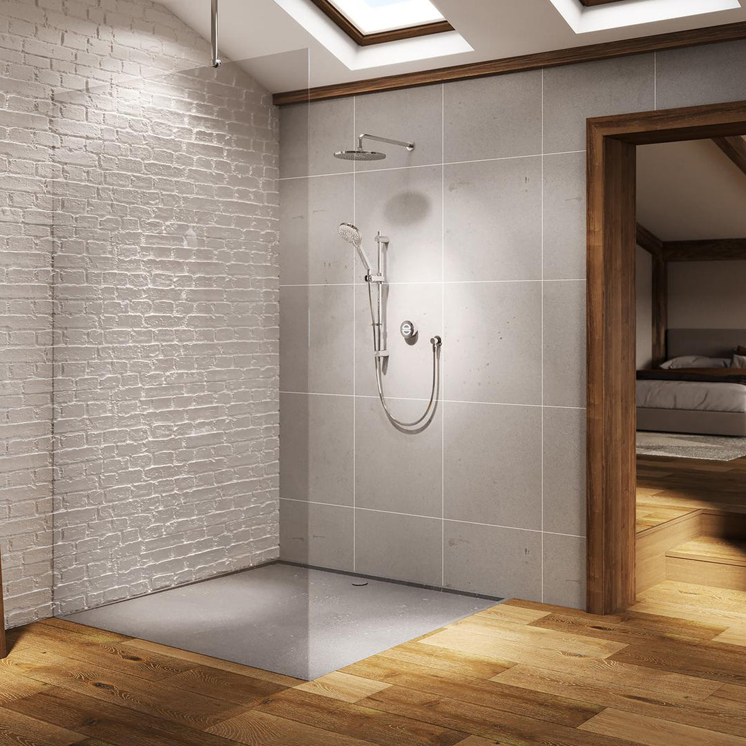 Aqualisa Unity Q Smart Shower Concealed With Adj And Wall Fixed Head - Gravity Pumped