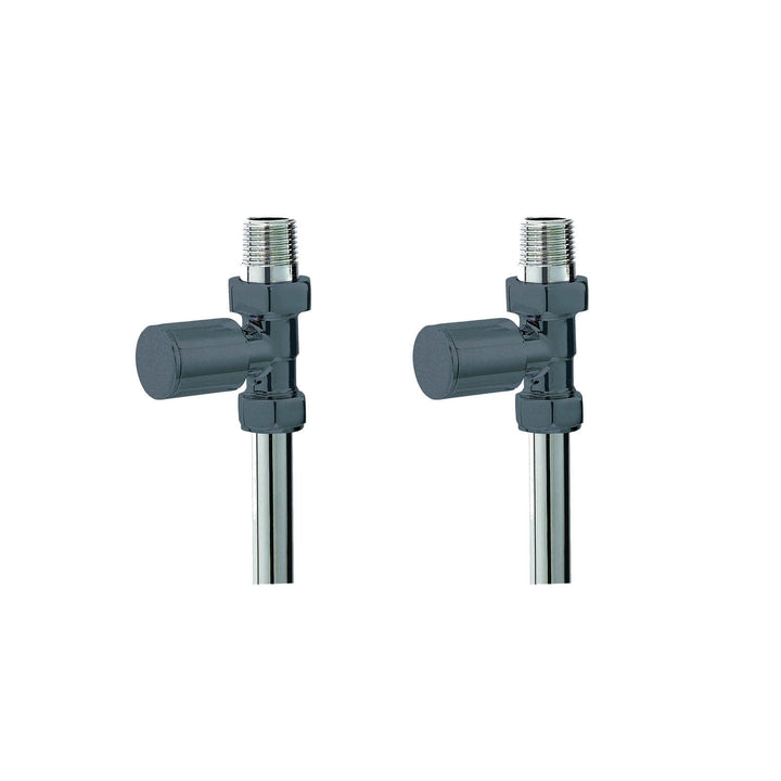 Eliseo Ricci Minimalistic Straight Radiator Valve - Anthracite