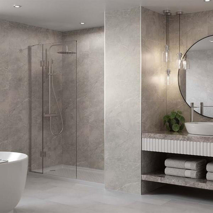 Multipanel Tile Collection Valmasino Marble 598mm Tongue &amp; Groove Panel