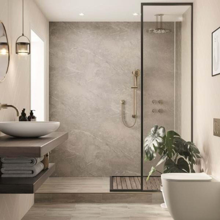 Multipanel Pure Collection Valmasino Marble 1200mm Unlipped Shower Panel