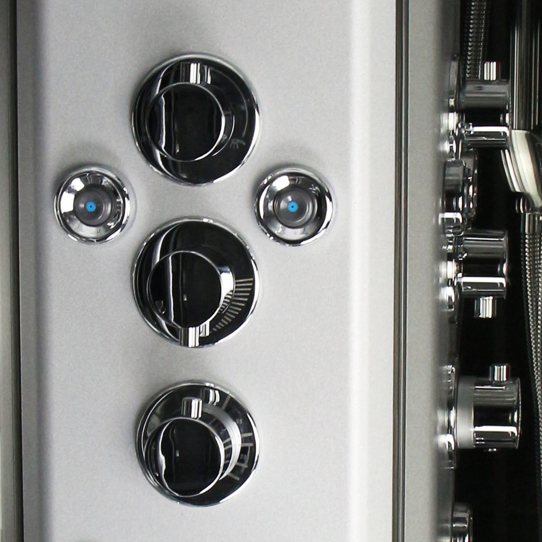 Insignia Quadrant Shower Cabin 900 X 900 Black Frame