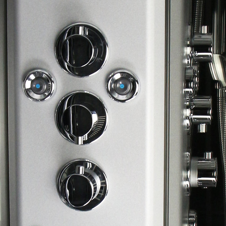 Insignia Quadrant Shower Cabin 900 X 900 Black Frame