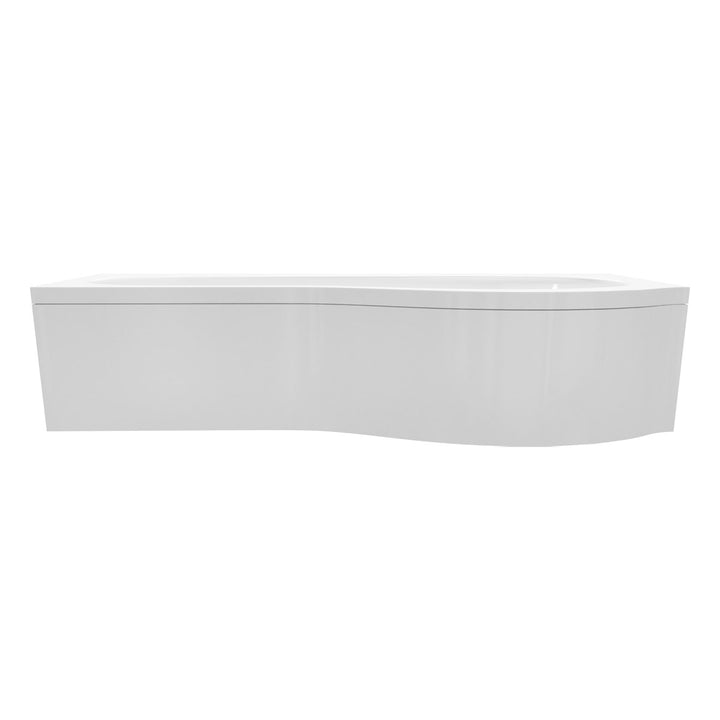 Ari 1700 x 700mm P-Shape Shower Bath, Panel &amp; Screen - Right Hand