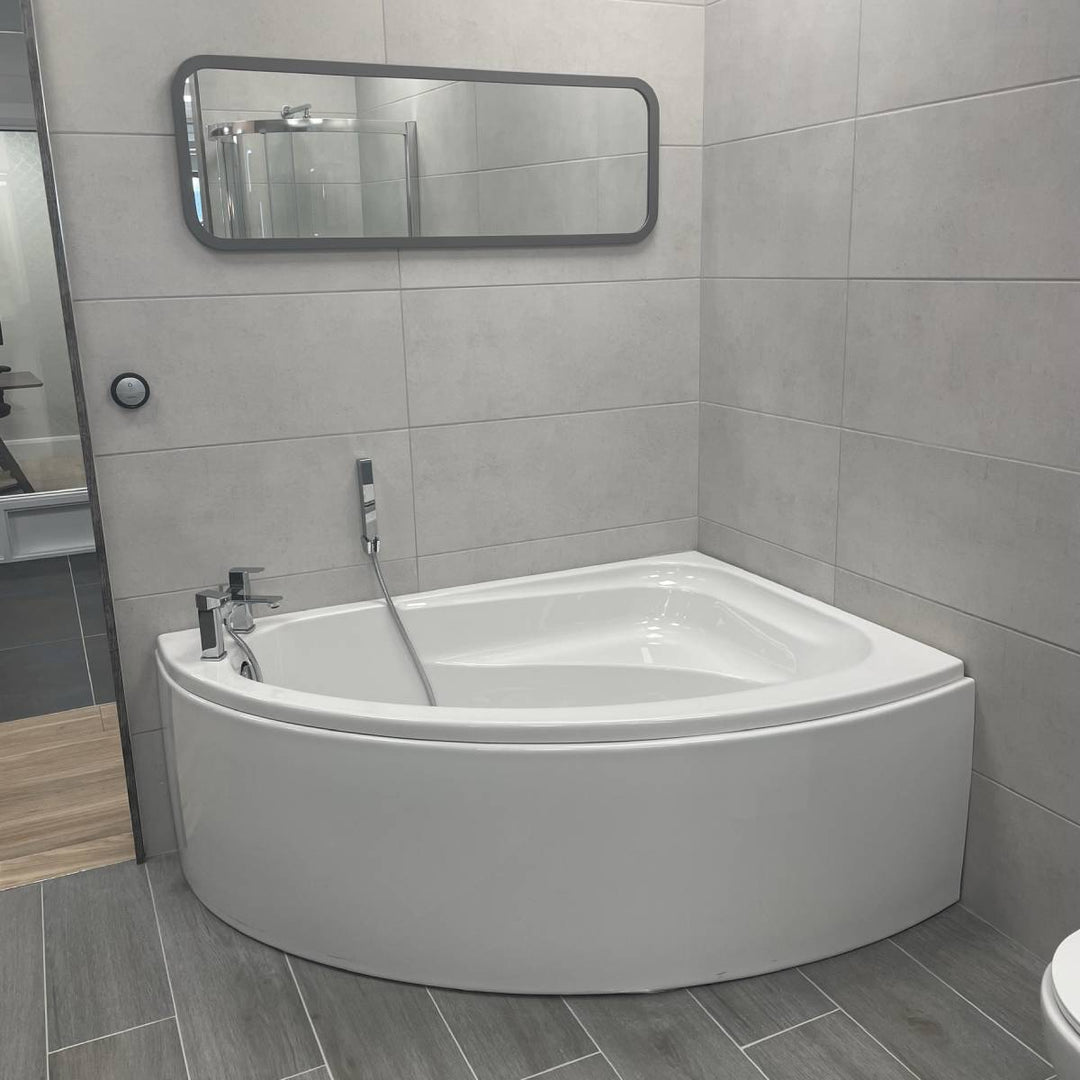Moods Bathrooms to Love Orlando Corner Bath Offset Panel