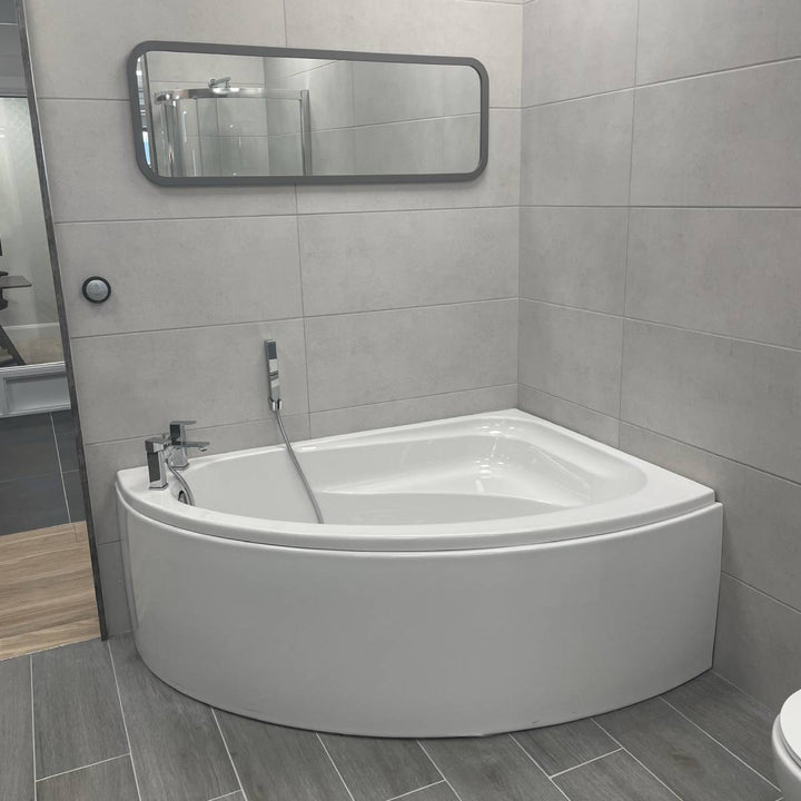 Moods Bathrooms to Love Orlando Corner Bath Offset Panel