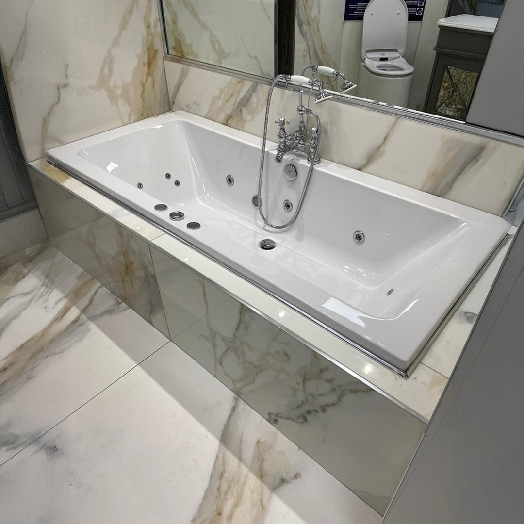 Solarna 1700 x 700mm Double Ended Bath with Whirlpool System A