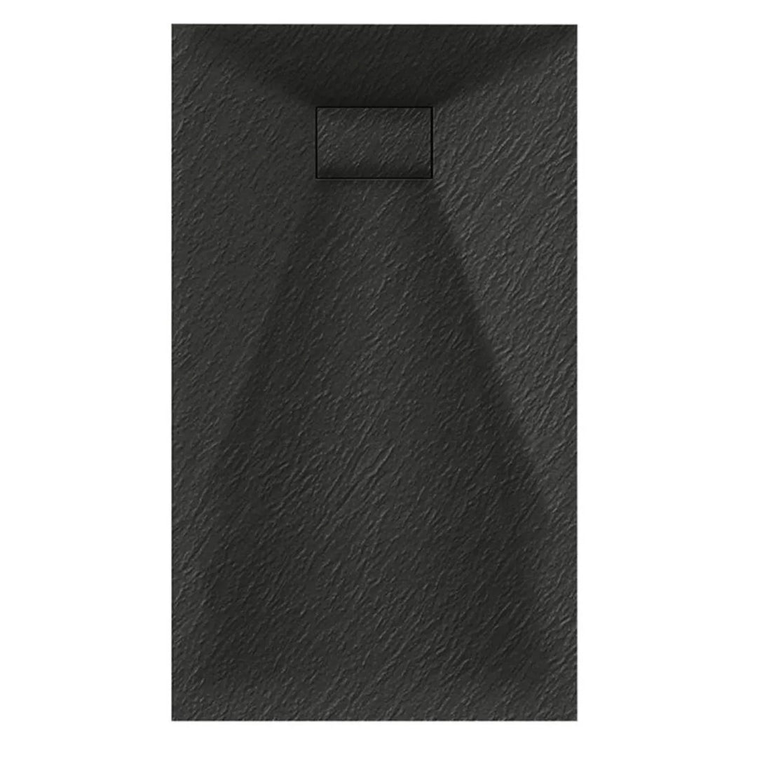 Veloce Black - Walk in Corner Shower Pack  1600mm x 800mm