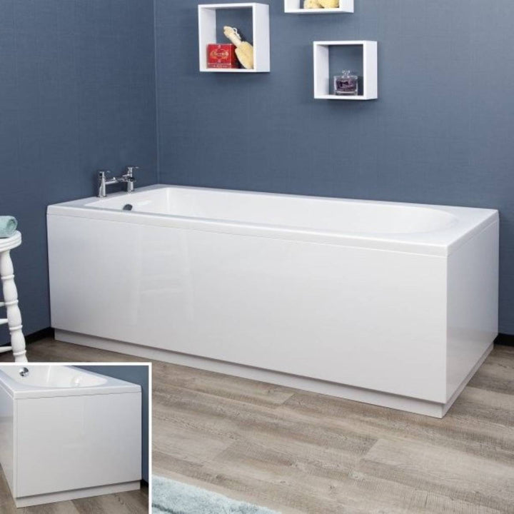 Verona Waterproof 750mm Bath End Panel - Gloss White