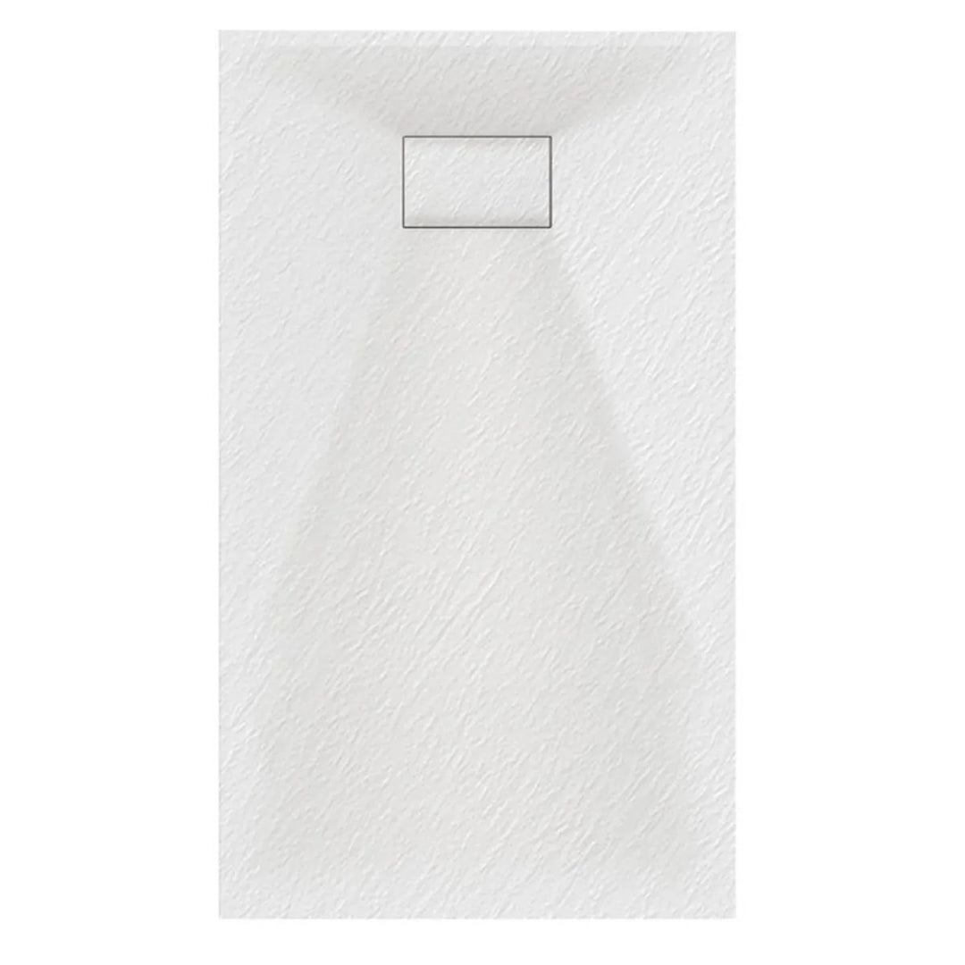 Veloce White - Walk in Corner or Recess Shower Pack 1000mm x 700mm