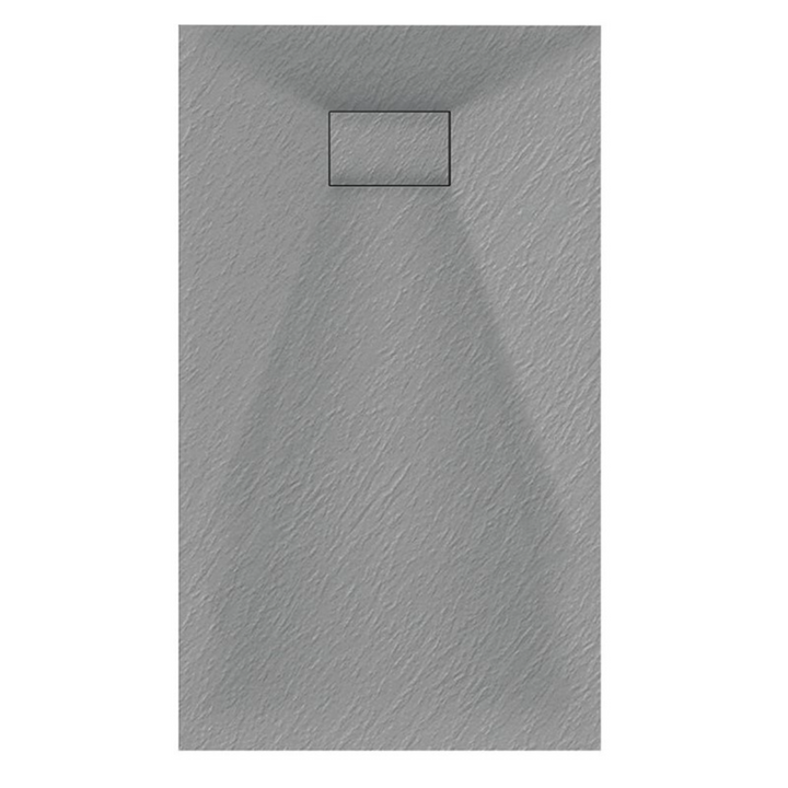 Veloce Uno Rectangle Shower Tray 800 x 1000mm - Grey
