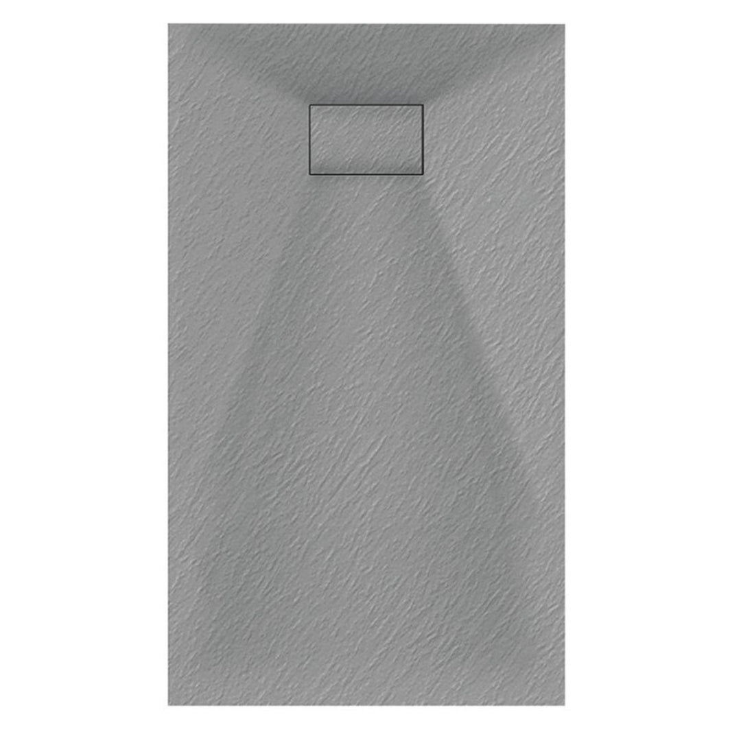 Veloce Uno Rectangle Shower Tray 900 x 1200mm - Grey