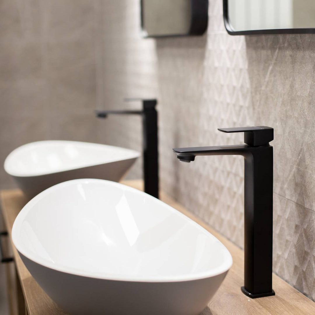 Eliseo Ricci Vesu Tall Basin Mixer - Black